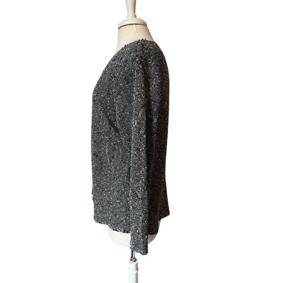 Additions by Chicos Women's 2, US L Boho Chic V Neck Lightweight Knit Sweater - Picture 2 of 7